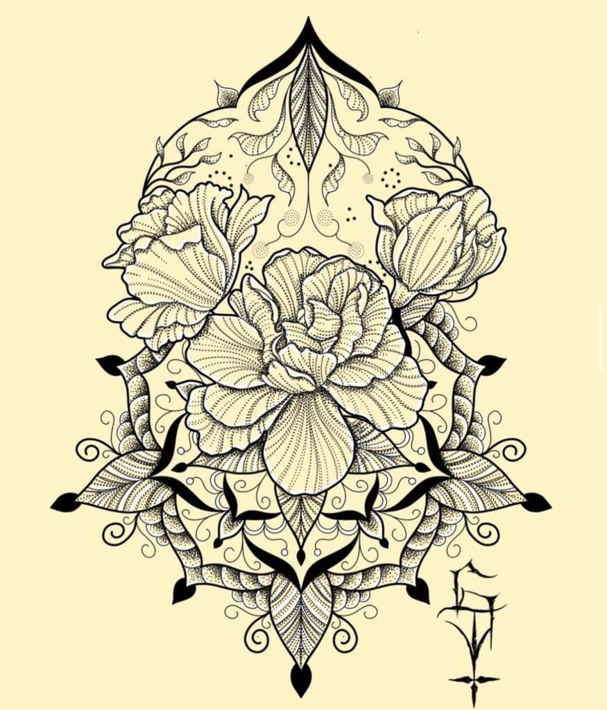 Pfingstrosen Design